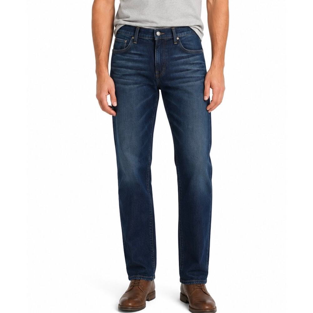 7 For All Mankind Austyn Straight Leg Jeans Dark Wash Denim Size 34 Men’s